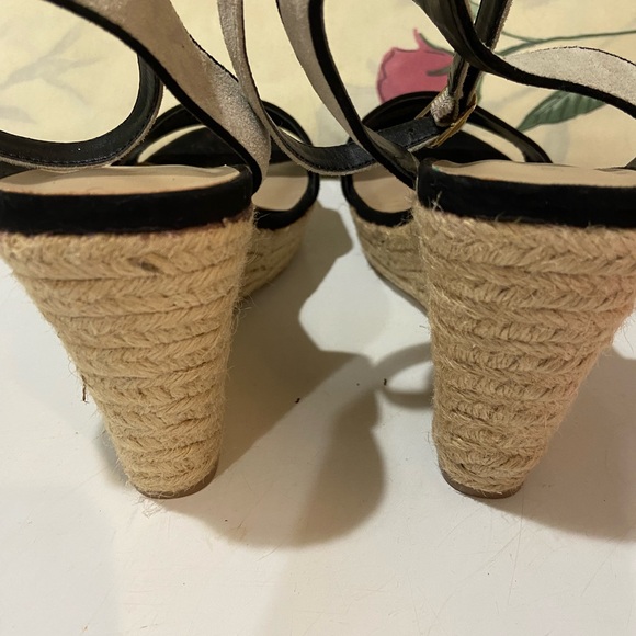 Saks Fifth Ave Espadrille Wedge Sandal size 9.5 - Picture 4 of 9